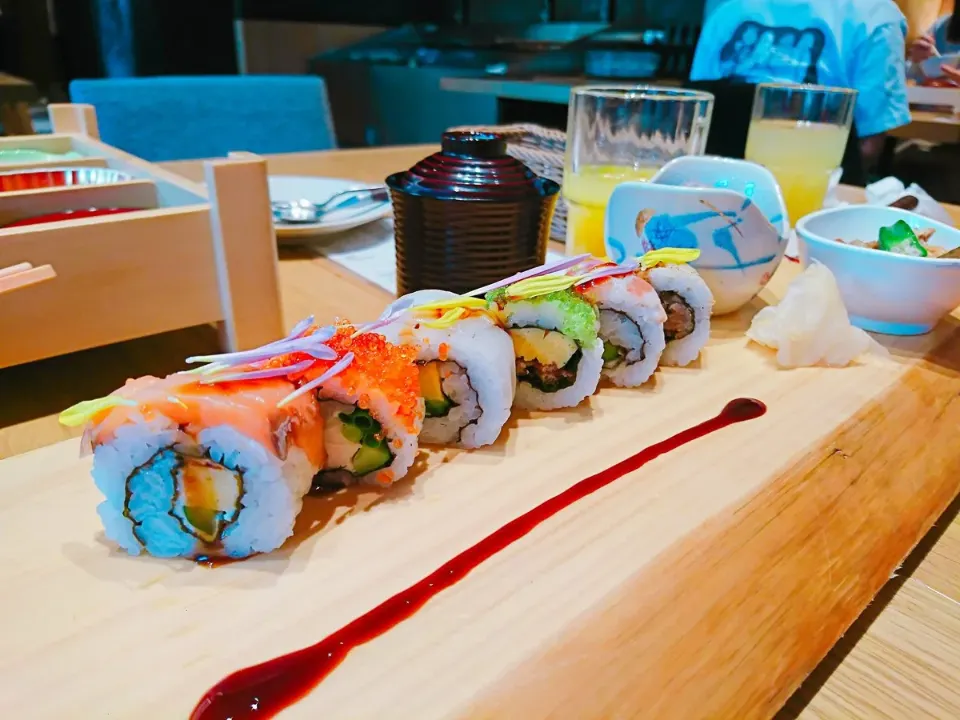 朝食の巻き寿司